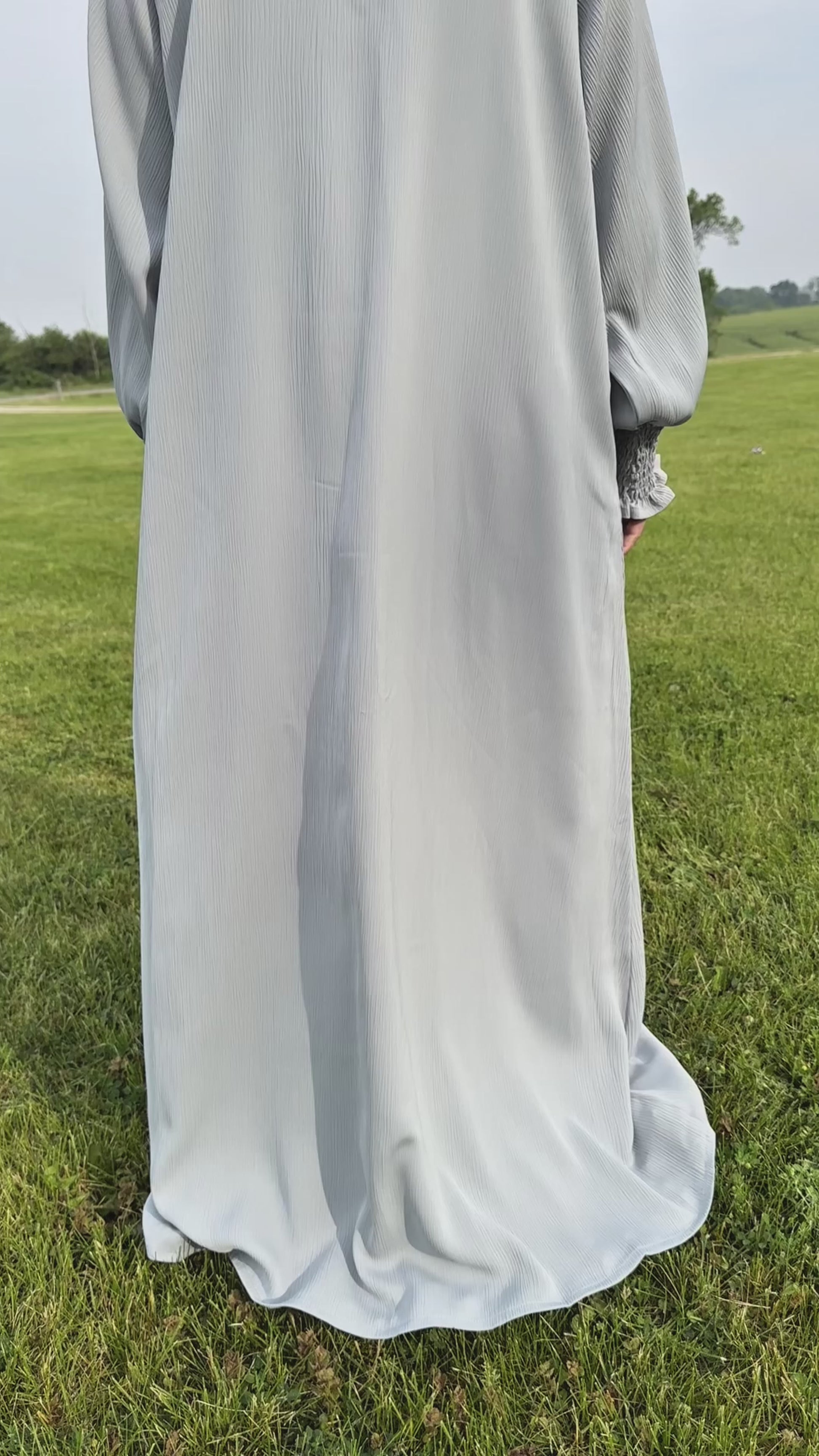 Frozen Abaya - Premium Crinkle Modest Wear | Hamzadot