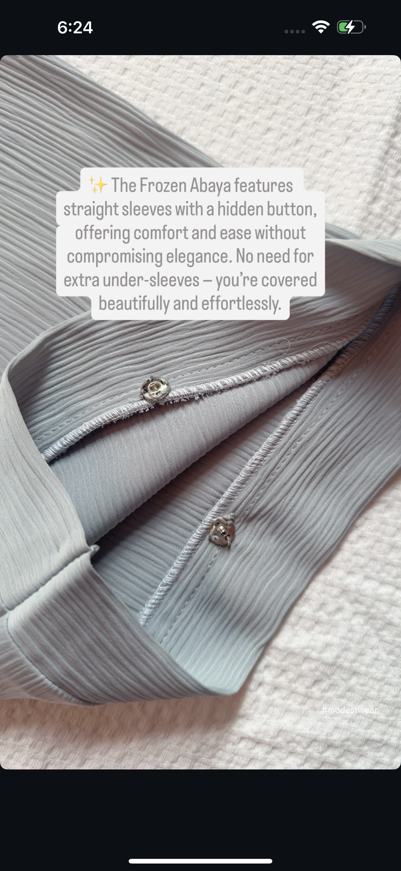 Frozen Abaya - Premium Crinkle Modest Wear